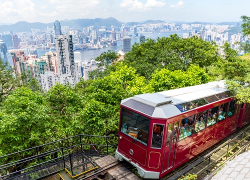 ビクトリアピーク＿ピークトラム＿昼間